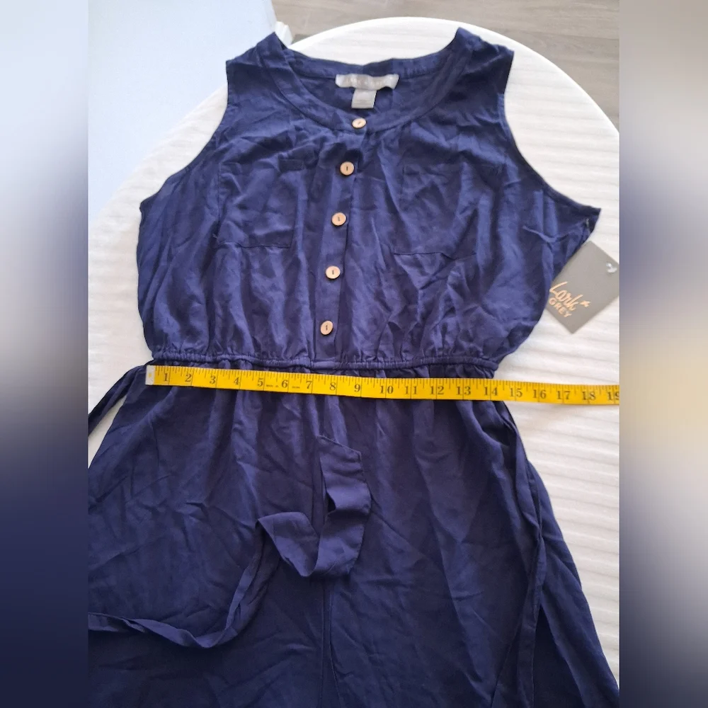 Navy Sleeveless Jumpsuit Size XL - Picture 7 of 10